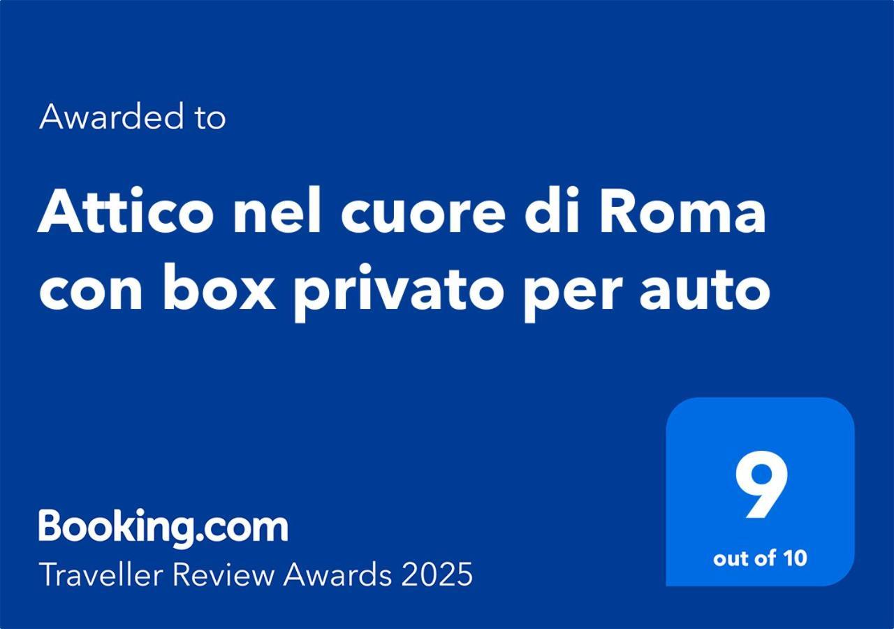 Attico Nel Cuore Di Roma Con Box Privato Per Auto Eksteriør bilde